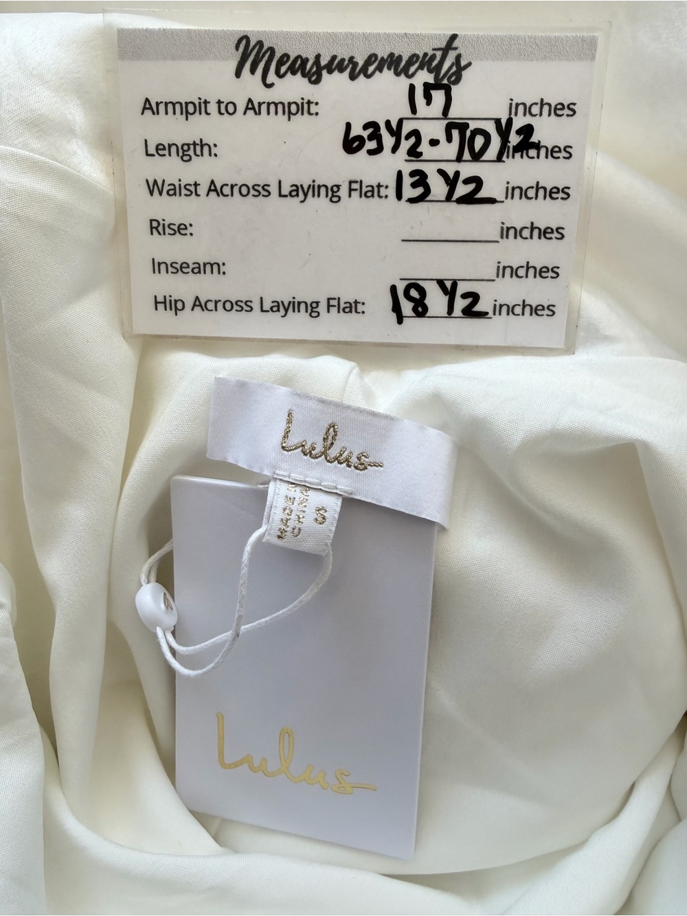 Lulus NWT “Meliana” White Satin Halter Backless Maxi Hi-Lo Dress. Size Small. - Picture 11 of 13